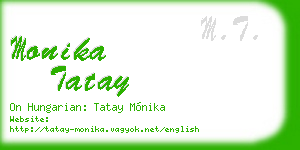 monika tatay business card